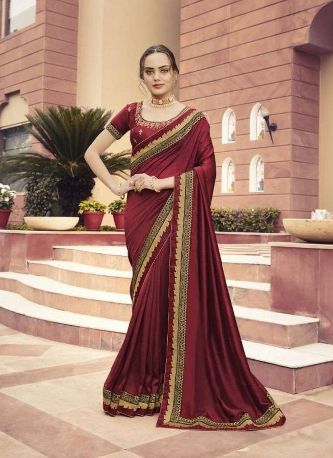 KAVIRA AARNA Latest fancy Designer Heavy Stylish Wedding Wear Embroidered Work Fancy Saree Collection